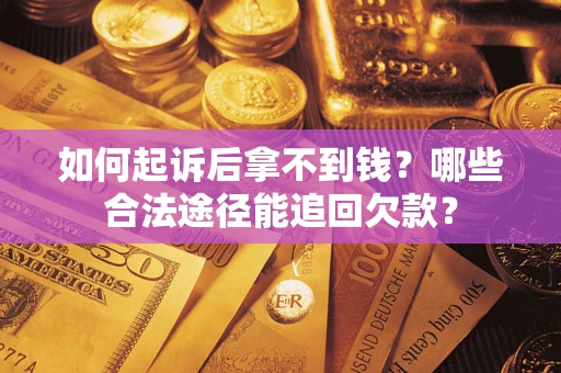 武汉如何起诉后拿不到钱？哪些合法途径能追回欠款？