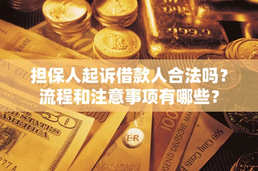 武汉担保人起诉借款人合法吗？流程和注意事项有哪些？