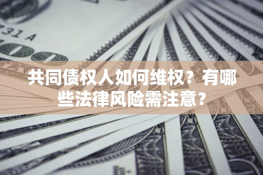 武汉共同债权人如何维权？有哪些法律风险需注意？