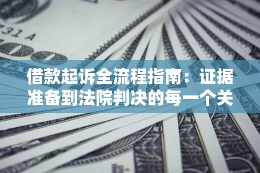 武汉借款起诉全流程指南：证据准备到法院判决的每一个关键步骤