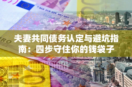 武汉夫妻共同债务认定与避坑指南：四步守住你的钱袋子