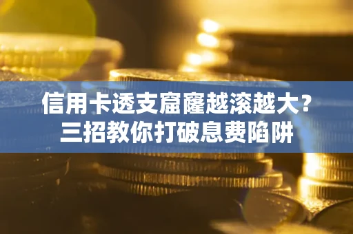 武汉信用卡透支窟窿越滚越大？三招教你打破息费陷阱
