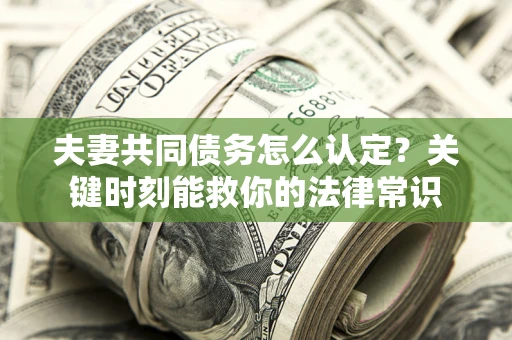 武汉夫妻共同债务怎么认定？关键时刻能救你的法律常识