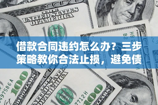 武汉借款合同违约怎么办？三步策略教你合法止损，避免债务危机升级