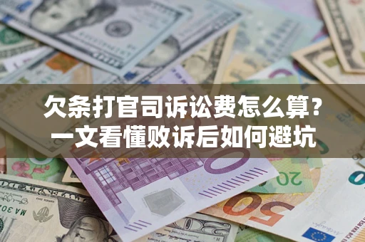 武汉欠条打官司诉讼费怎么算？一文看懂败诉后如何避坑