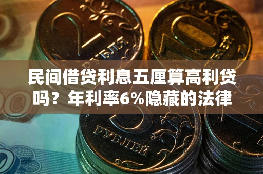 武汉民间借贷利息五厘算高利贷吗？年利率6%隐藏的法律风险全解析
