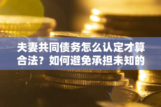 武汉夫妻共同债务怎么认定才算合法？如何避免承担未知的债务风险？