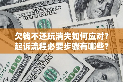 武汉欠钱不还玩消失如何应对？起诉流程必要步骤有哪些？
