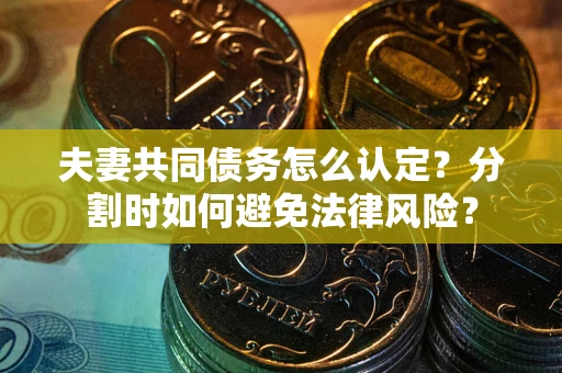 武汉夫妻共同债务怎么认定？分割时如何避免法律风险？